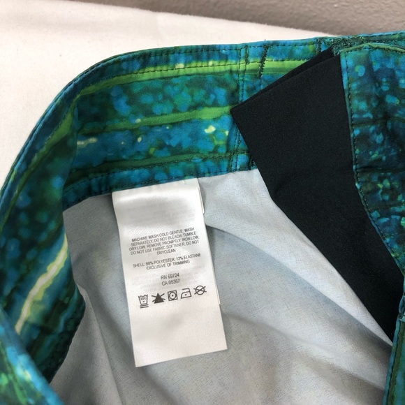 Columbia PFG Mens Linerless Blue Green Swimming Board Short Trunks 38W - Picture 10 of 15